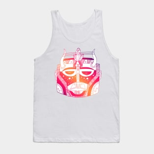 Sunset Sky African Mask No 8 Tank Top